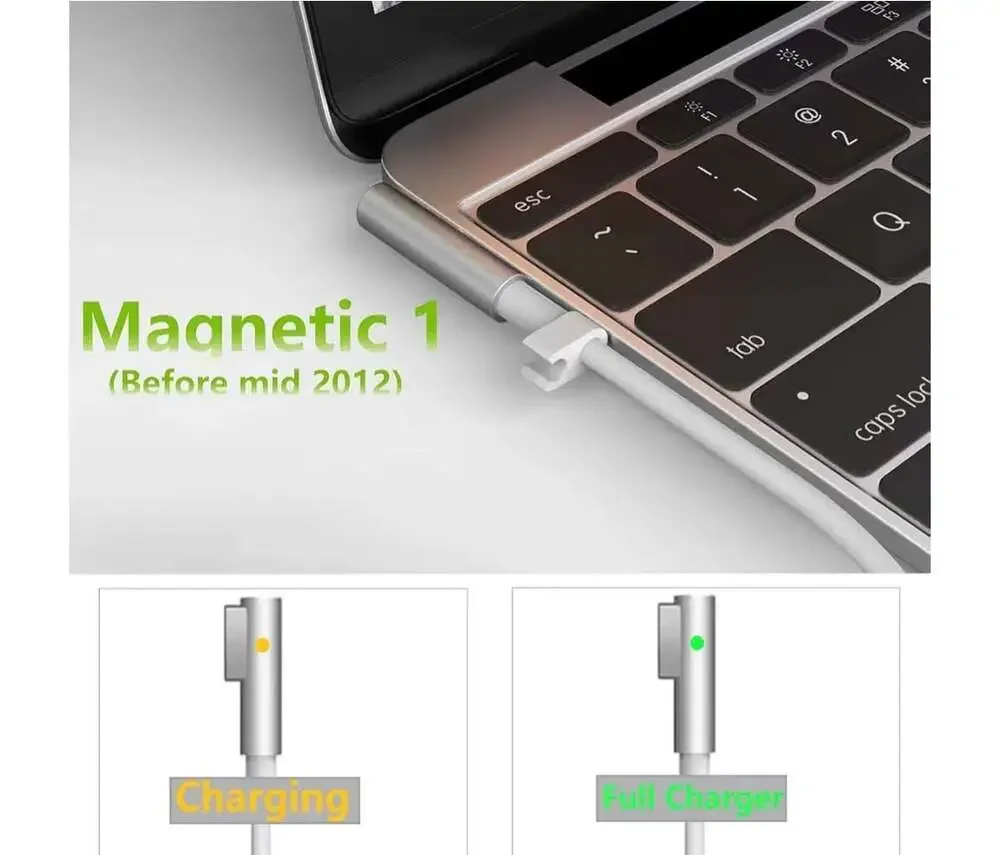 85W L-Tip Magnetic 1 Power Adapter Charger for MacBook‎ Pro (Before Mid 2012)